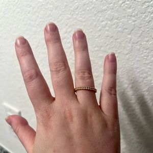 Mejuri Duo Beaded Stacker Ring